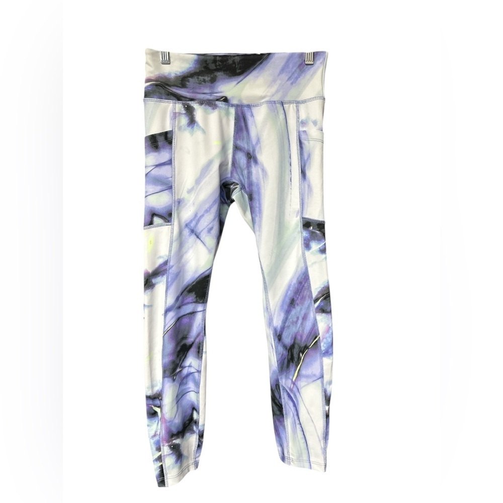 Avia Purple Marble Print Leggings